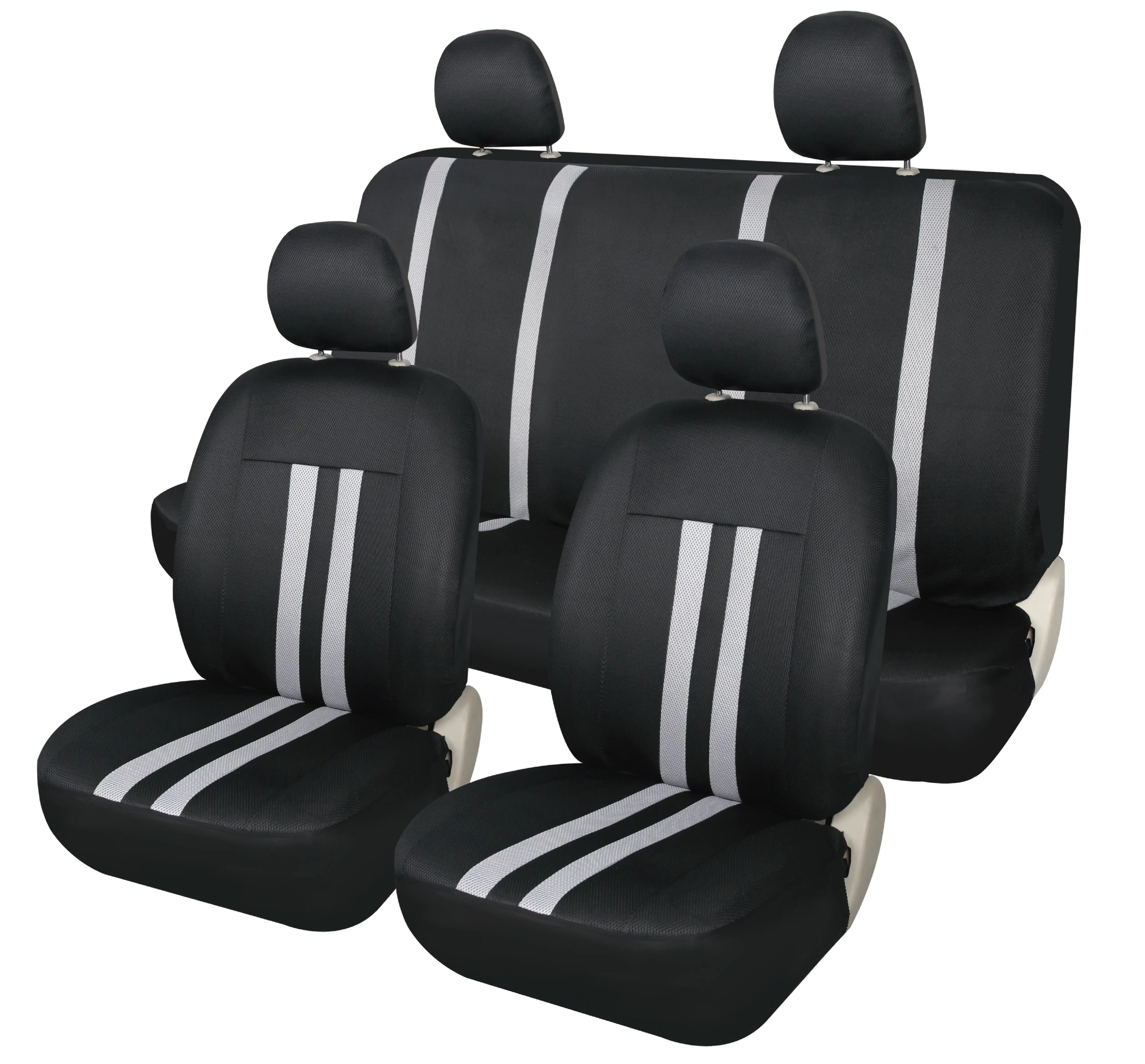 DELUXOR Seat Cover Full Set universal fit for Sedans SUVs Vans