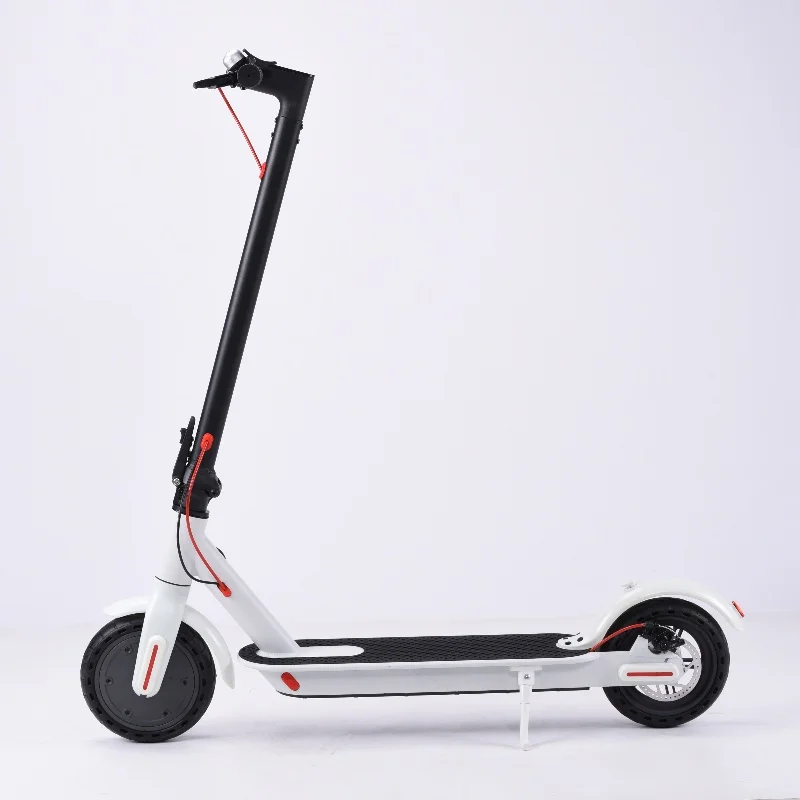 350W front motor brushless motor 36V 8.5-inch front and rear pneumatic tire foldable 2 wheel electric scooter for adults