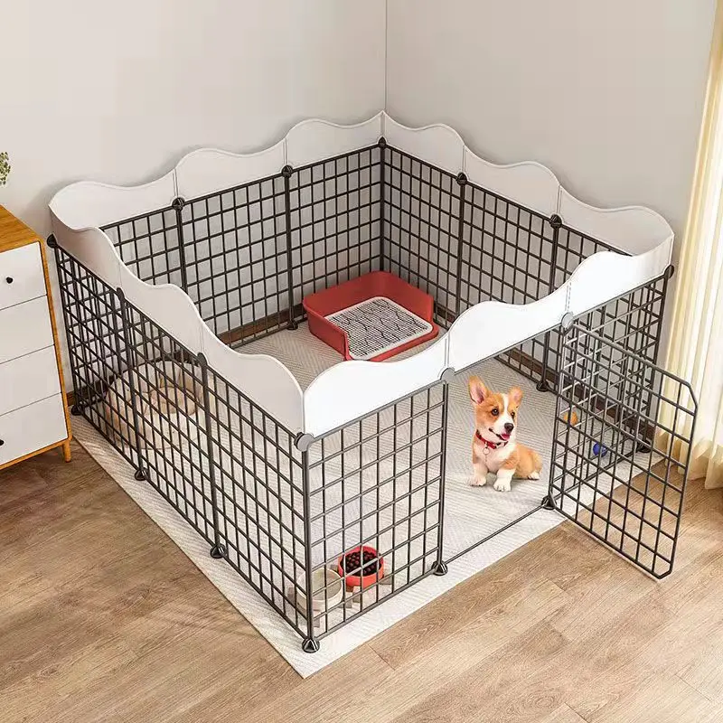 Hot Selling Durable Portable Mental Pet Fence for Dog Indoor/Outdoor Pet Cages panels