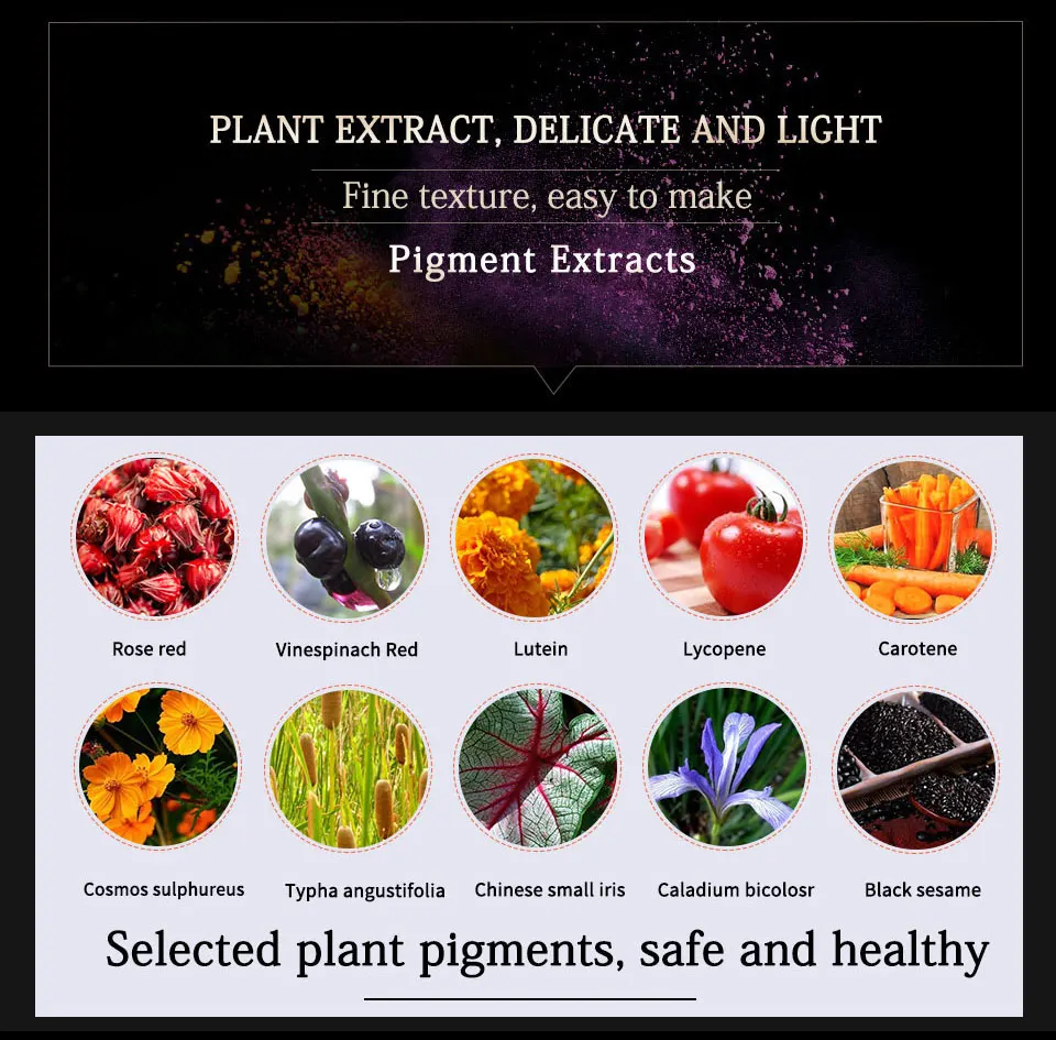 38-65 colors Pigment Powder Glaze Pigment Lipgloss Making Kit Long Lasting Lips Makeup  Diy Lip lipstick Gloss Material