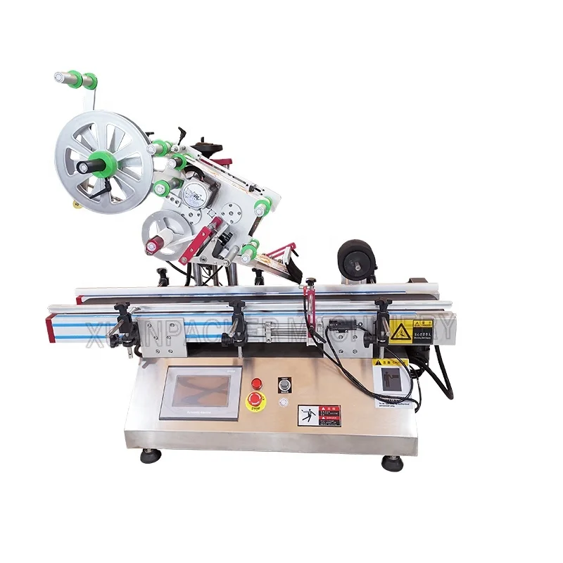 Applicator Plane Carton Box Sticker Labeling Machine desktop label sticking machine for round bottle