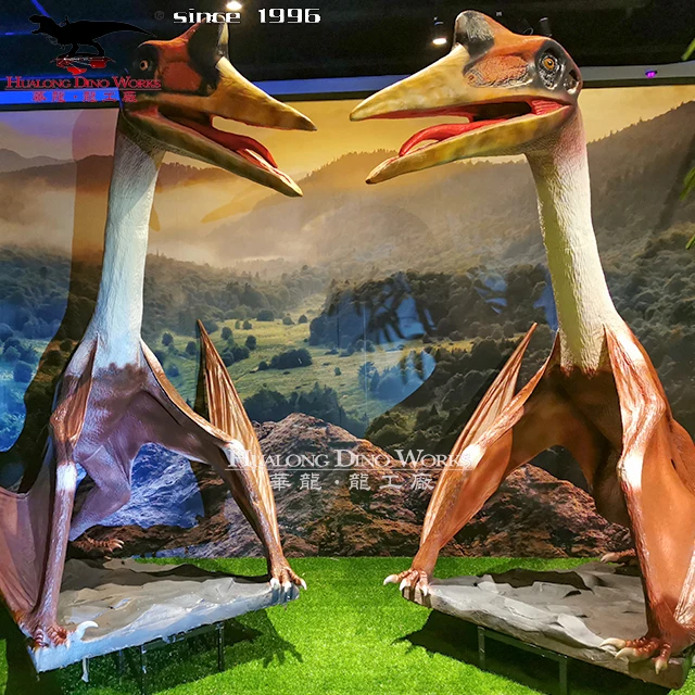 Free customized simulation robotic flying pterosaur dinosaur model