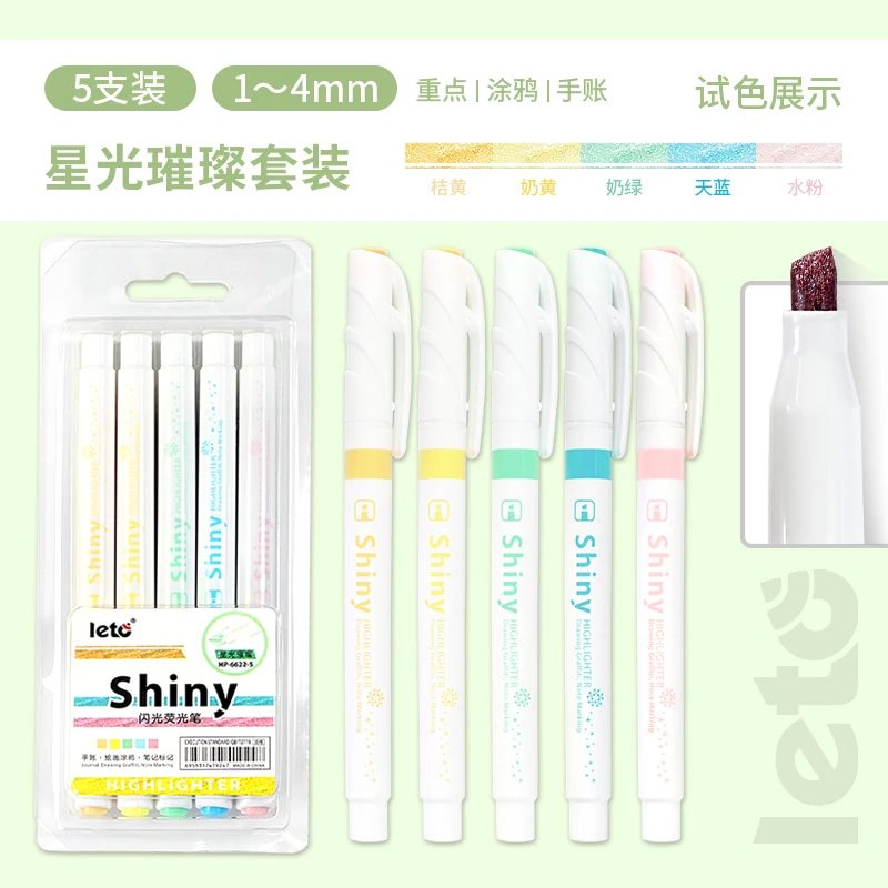 Shiny Highlighter HP-6622 Multi colors Marker Pen