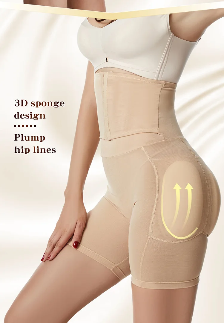 Custom Butt Lifting Waist Trainer Body Shaper Shapewear Fajas Tummy Tucker Thigh Trimmer Leg Shaper Girdles Butt Pad Hip Panties
