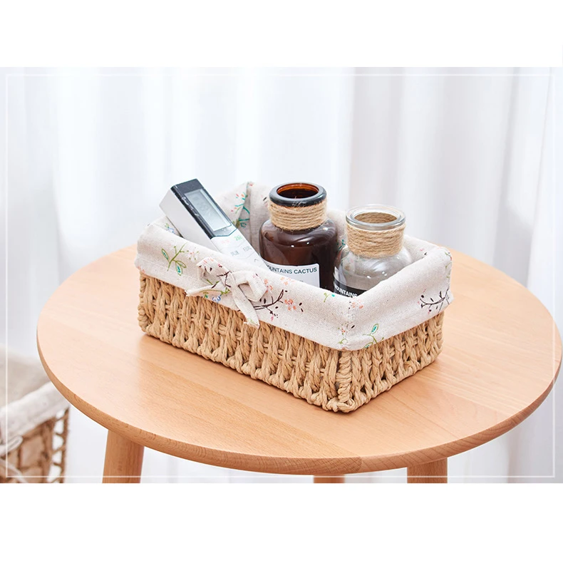 Willow Wicker Basket  Gift Hampers Table Stackable Fruit Rattan Storage Basket