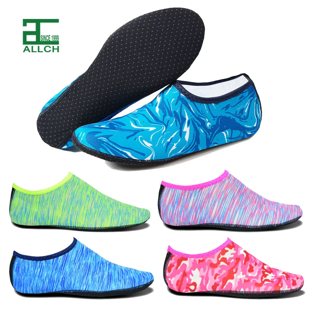 ALLCH Wholesale Summer Swimming Nylon Polyester Non Slip Kids Diving Women Liner Shoes Men Waterproof Sport Beach Shoes Socks