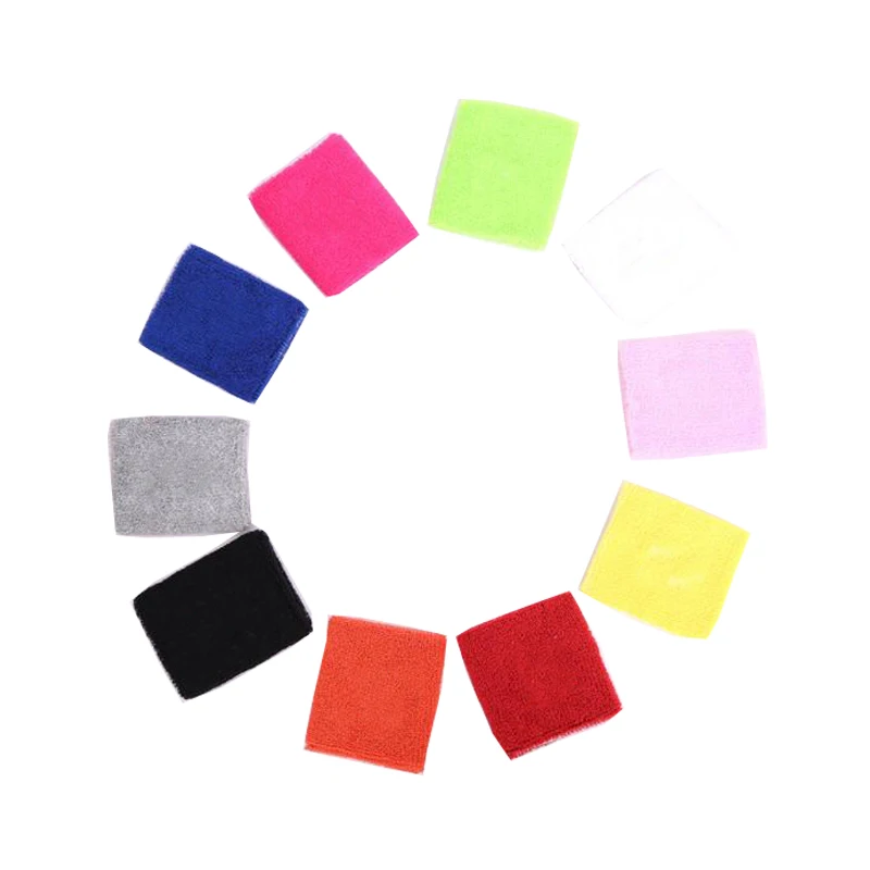 Amazon Hot Sale Promotional Gifts Sport Cotton Absorb Tennis Sweat Wrist Bands With Custom