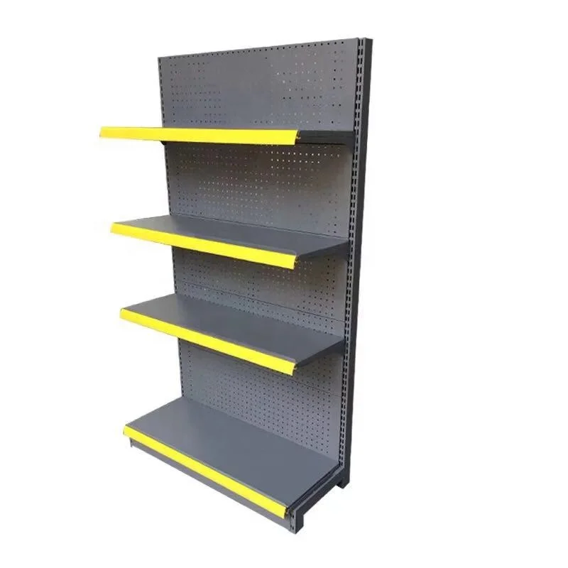 Metal Supermarket Gondola shelf Shelving Convenience Store Display rack for store
