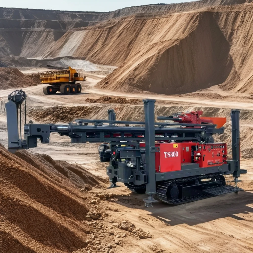 Mini 2000 Meter Water Well Drilling Rig Machine with Mud Pump Oil Well Core Components Motor and Engine