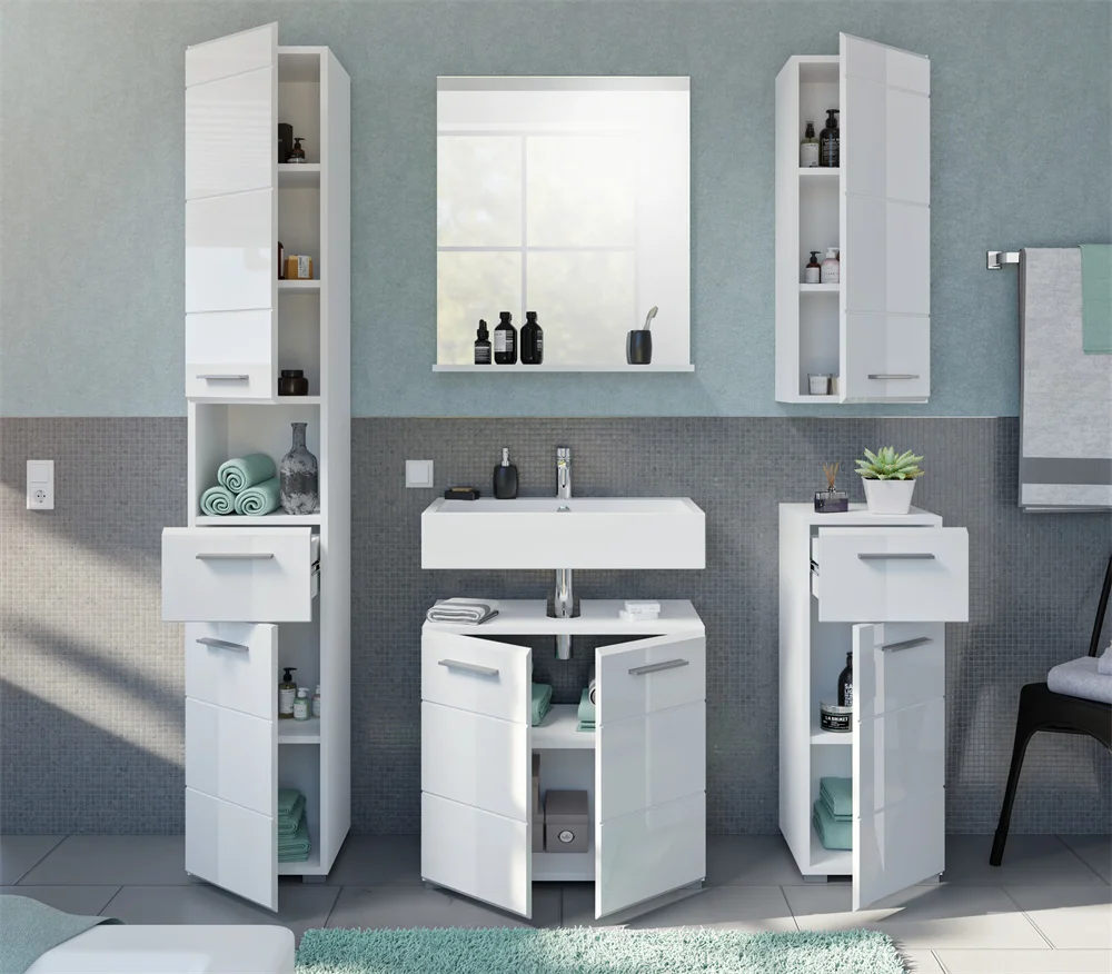 Bathroom Furniture Vanity Cabinet Sink German Design Single X1BA9705