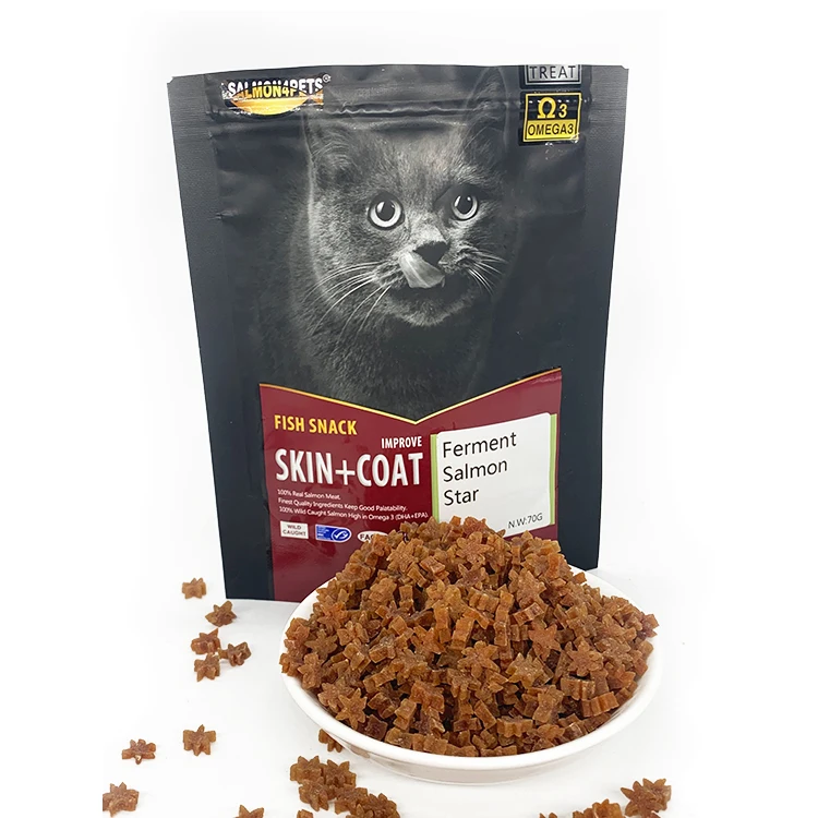 
Cat Treats Healthy Organic Natural Salmon Fish Flavored Cat Biscuits Pet Snacks Cat Rewarding Treats 