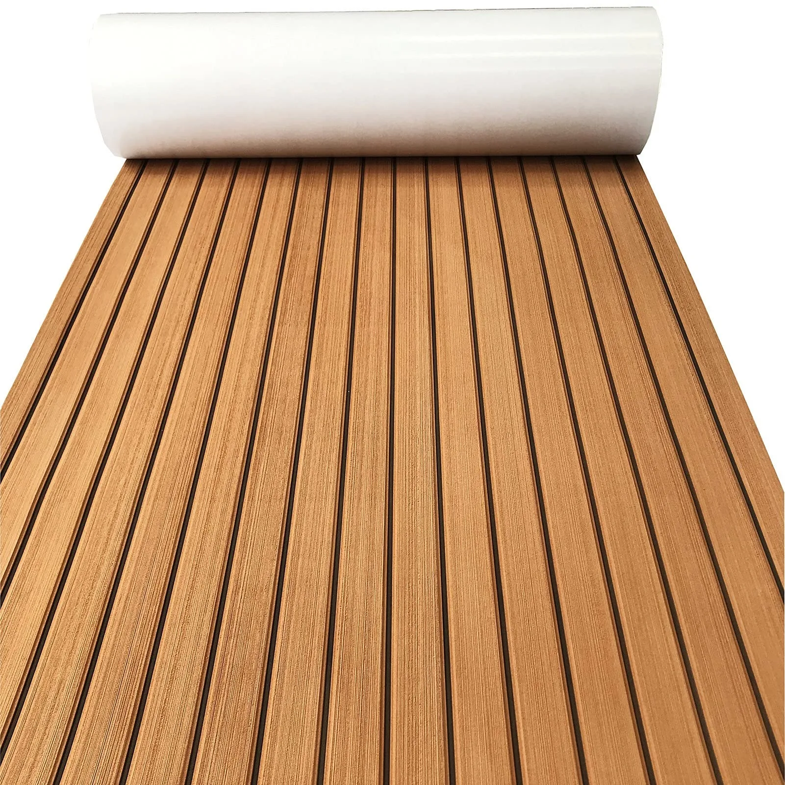 Ocean Eva Foam 3000 Hours Uv Resistant Synthetic Teak Faux Teak Sea Decking Anti Slip Waterproof Self Adhesive Boat Flooring