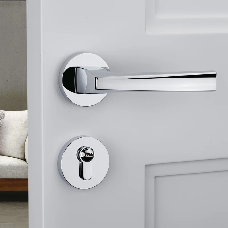 [Zinc Alloy]Solid wood door handle for general purpose indoor split lock with good price