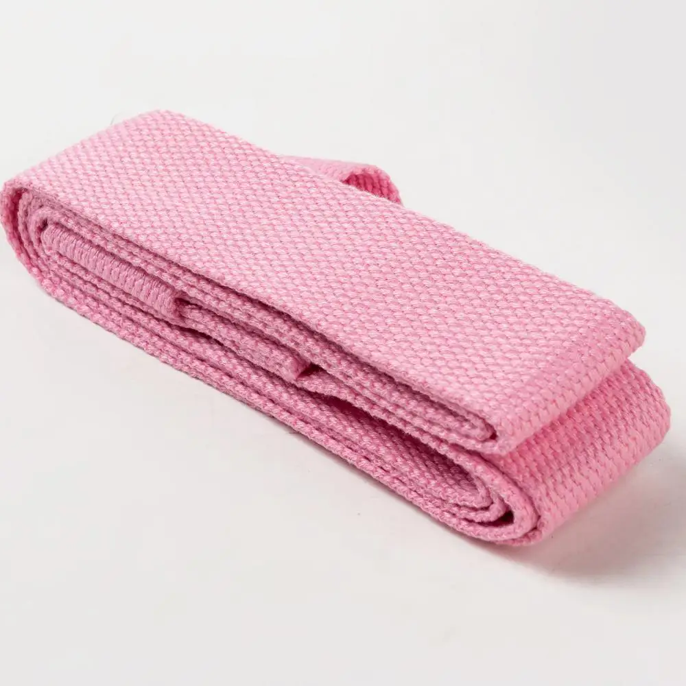 Non-Slip Portable Exercise Cotton Yoga Mat Carry Strap Belt with Private Label