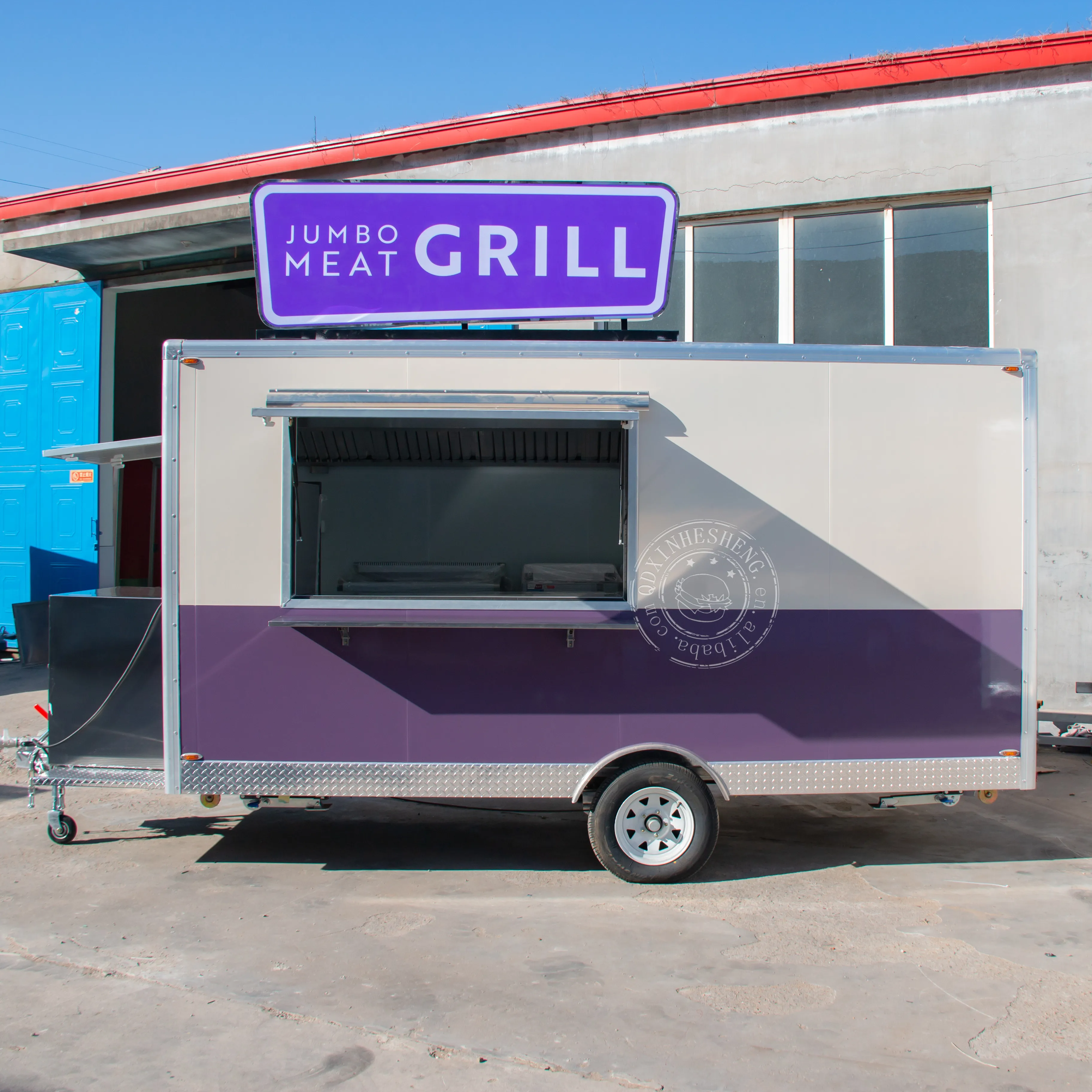 14ft foodtrailer гриль прицеп передвижной продуктовый фургон барбекю прицепа