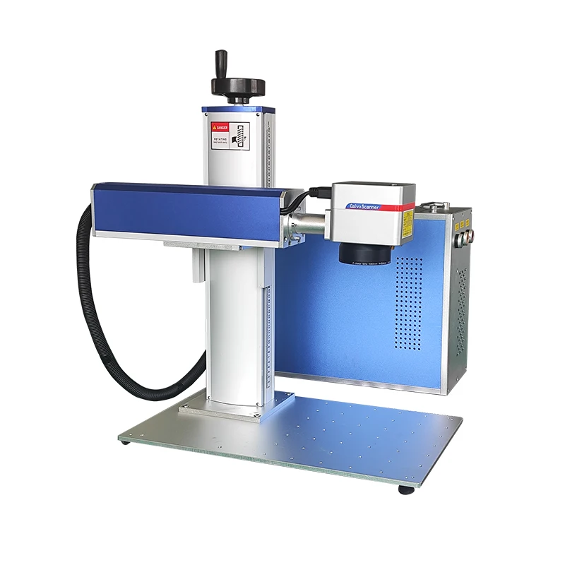 50W GZTECH Fiber Laser Marking Machine with Rotary Device Price