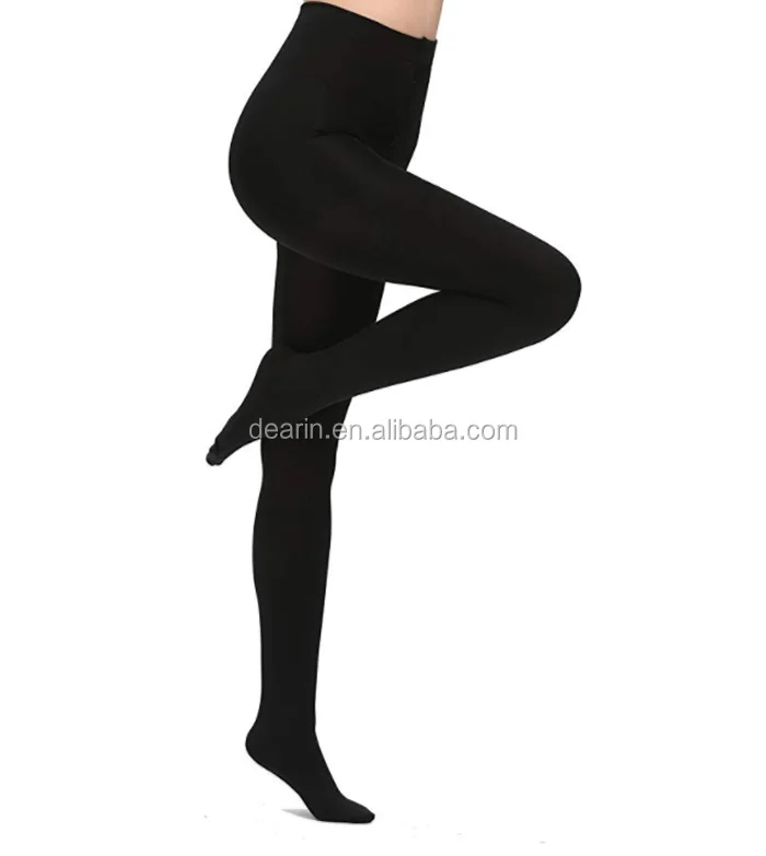 160D Opaque Seamless warm thermal tights Fleece Lined Leggings Brush inside of tights for Women