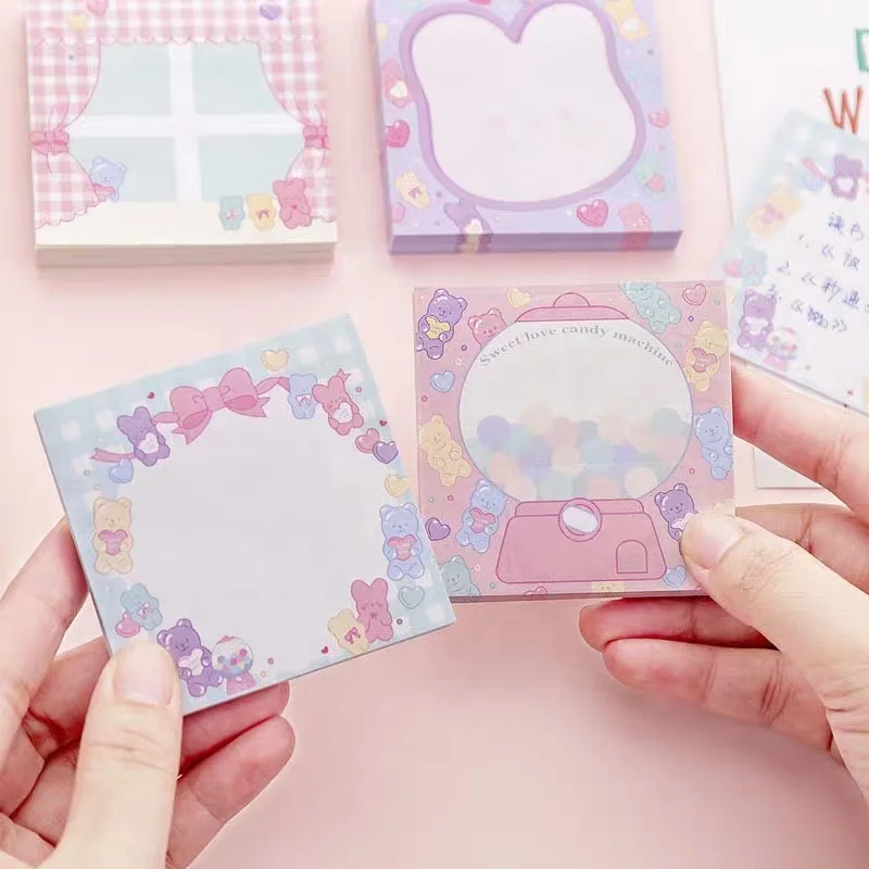 Korean Creative Stationery Cute Memo Pad,Cartoon Zoo Animal Paradise Removable Die Cut Fancy Sticky Note