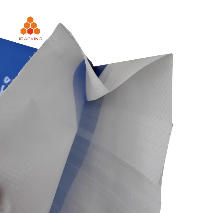 reusable customized colorful printing 20kg woven pp fertilizer bags with M side gusset