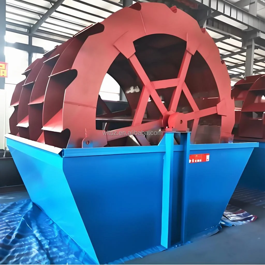 FETECH XS series Professional manufacturer Low Cost Low Power Consumptiom bucket Wheel Sand Washer Washing Machine