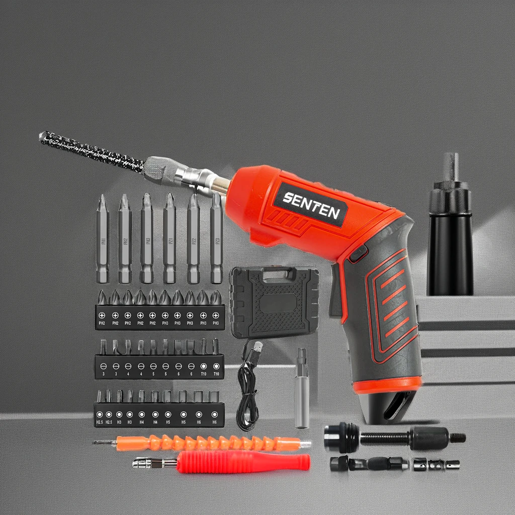 Portable Mini Electric Screwdriver Set Small DC Cordless Star with Multi-Bit Battery Powered Electrical Tool Screw Drivers