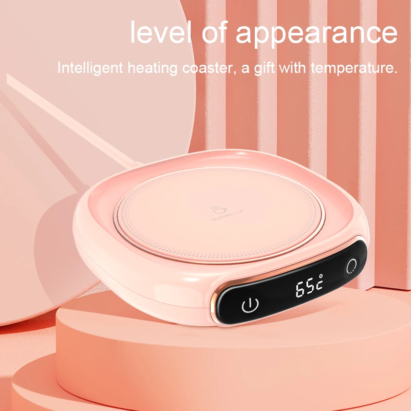 New Arrival Home Office Desk Use Electric Beverage Cup Pad Warmer Heating Plate Tea Water Milk 3 Temperatures Coffee Mug Warmer