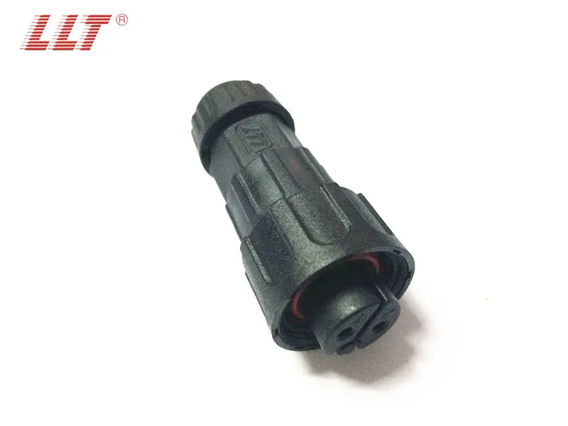 Outdoor 2 3 4 pins waterproof welding cable connector,M19 male and female threaded electrical connectors