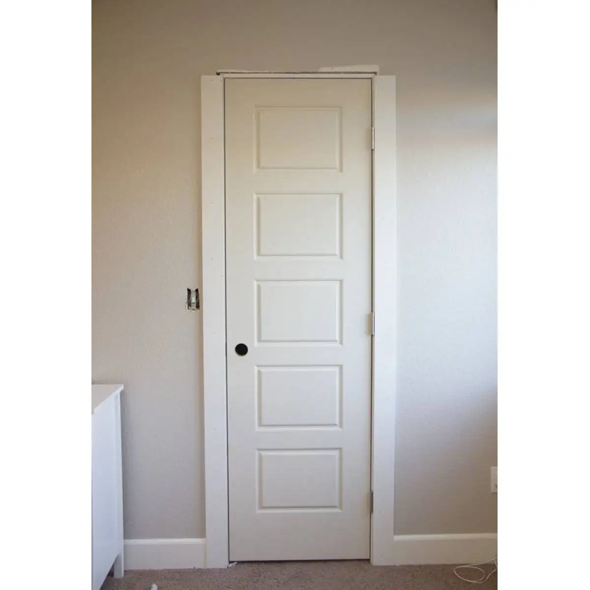 Prehung Flat Design Hollow Core White Flush Doors Interior Doors for Houses