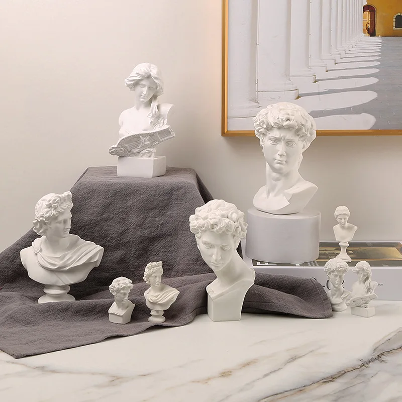 Nordic Greek figurine resin decoration David Jean female art studio sketch art still life decoration