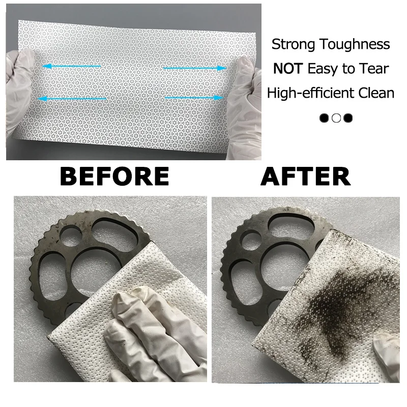 Oil Wiping Heavy Duty PP Meltblown Nonwoven Industrial Cleaning Cleanroom Wipe