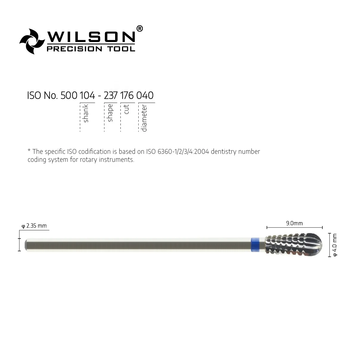 5001203 Nail Bit Factory Direct Sales Domed End Tungsten Carbide Dental Low-Speed Bur for Dental Laboratory/Dental Polishing