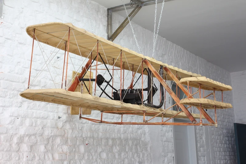 Vintage Ironwork Large Aircraft Pendant Wall decoration industrial style decoration Lahitte brothers aircraft 2.4 m suspended ce