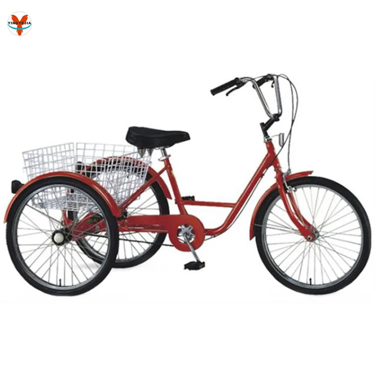 2022 women New model adult 24inch 3 wheel bike with basket