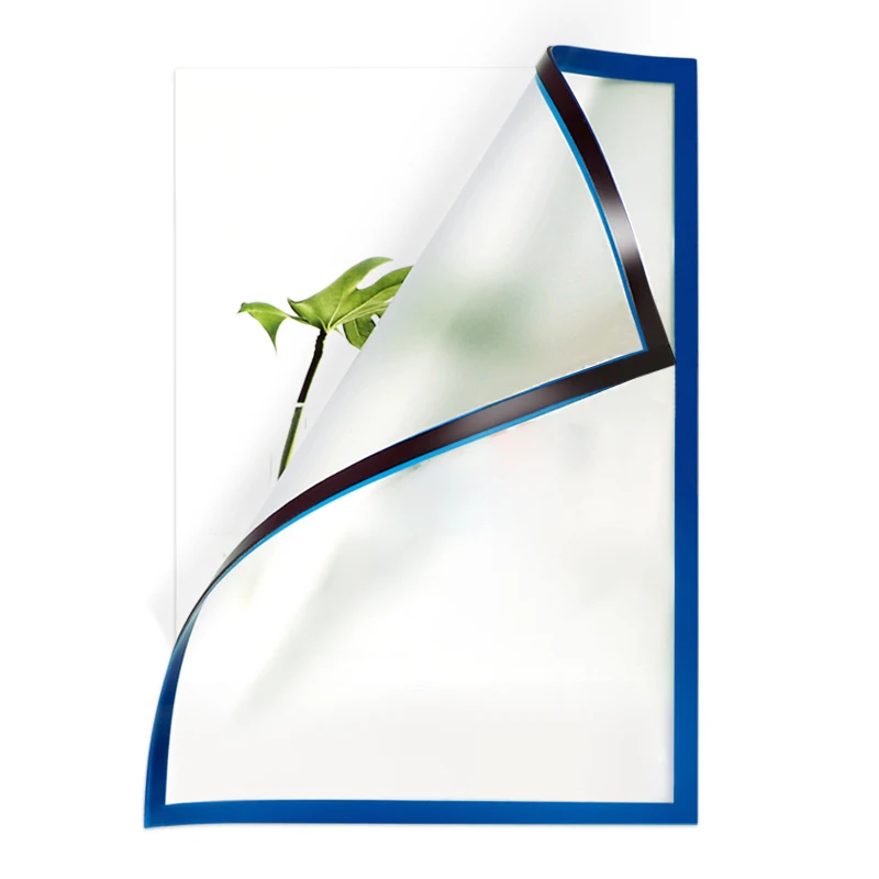 Magnetic Sign Holder, PVC Display Photo Certificate Frame, Strong Magnetic sticker Display Frame