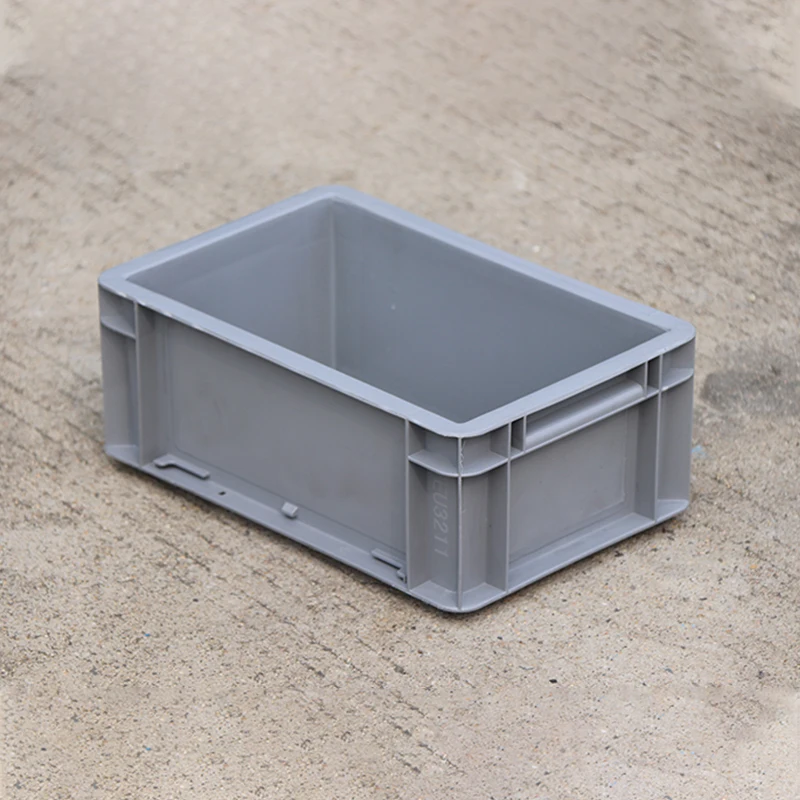 Heavy Duty Durable Solid Box Crate 300*200*120mm Stackable Plastic Logistic Crate Euro Storage Box