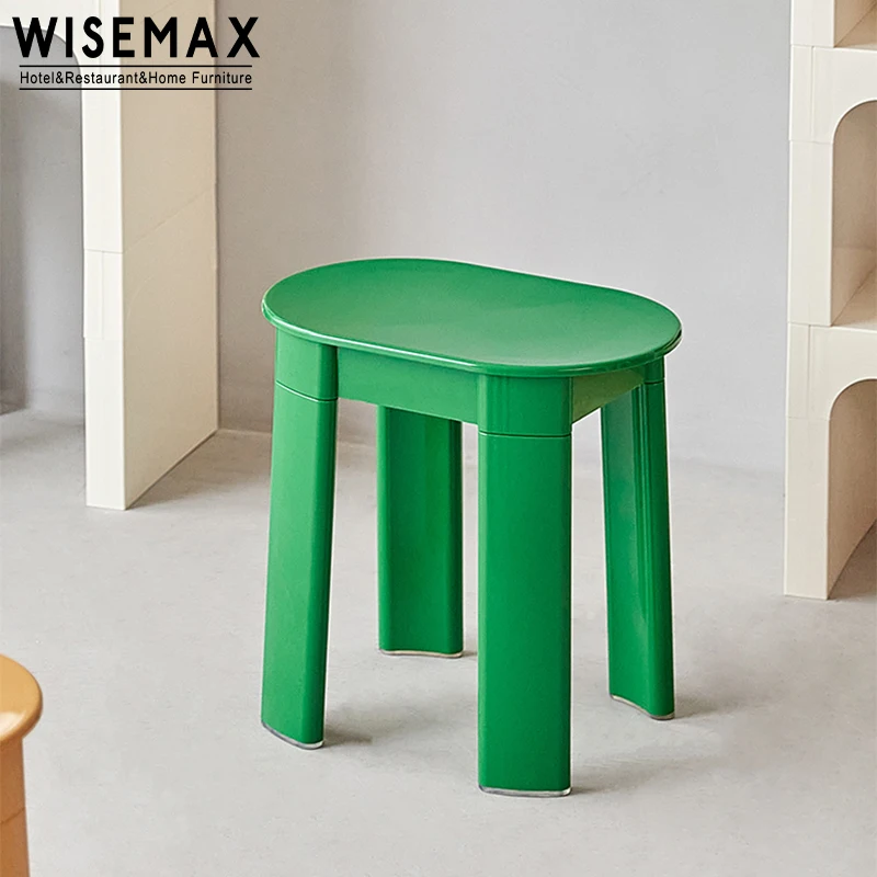 WISEMAX FURNITURE Modern Elegance Bedroom Dressing Table Chair Home Furniture Small Round Plastic Dining Chairs For Restaurant
