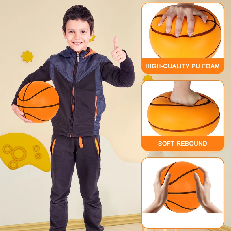Adult Silent Foam Basketball Silent Basketball 9.4inch Silent Basketball 9.4inch