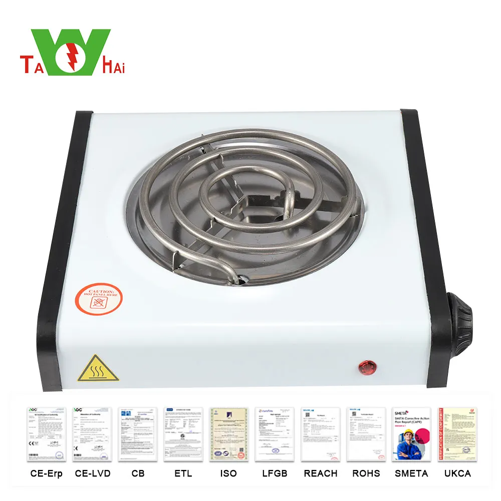 Новый продукт 5 уровней регулируемой температуры 1000 Вт одиночная горелка электрическая