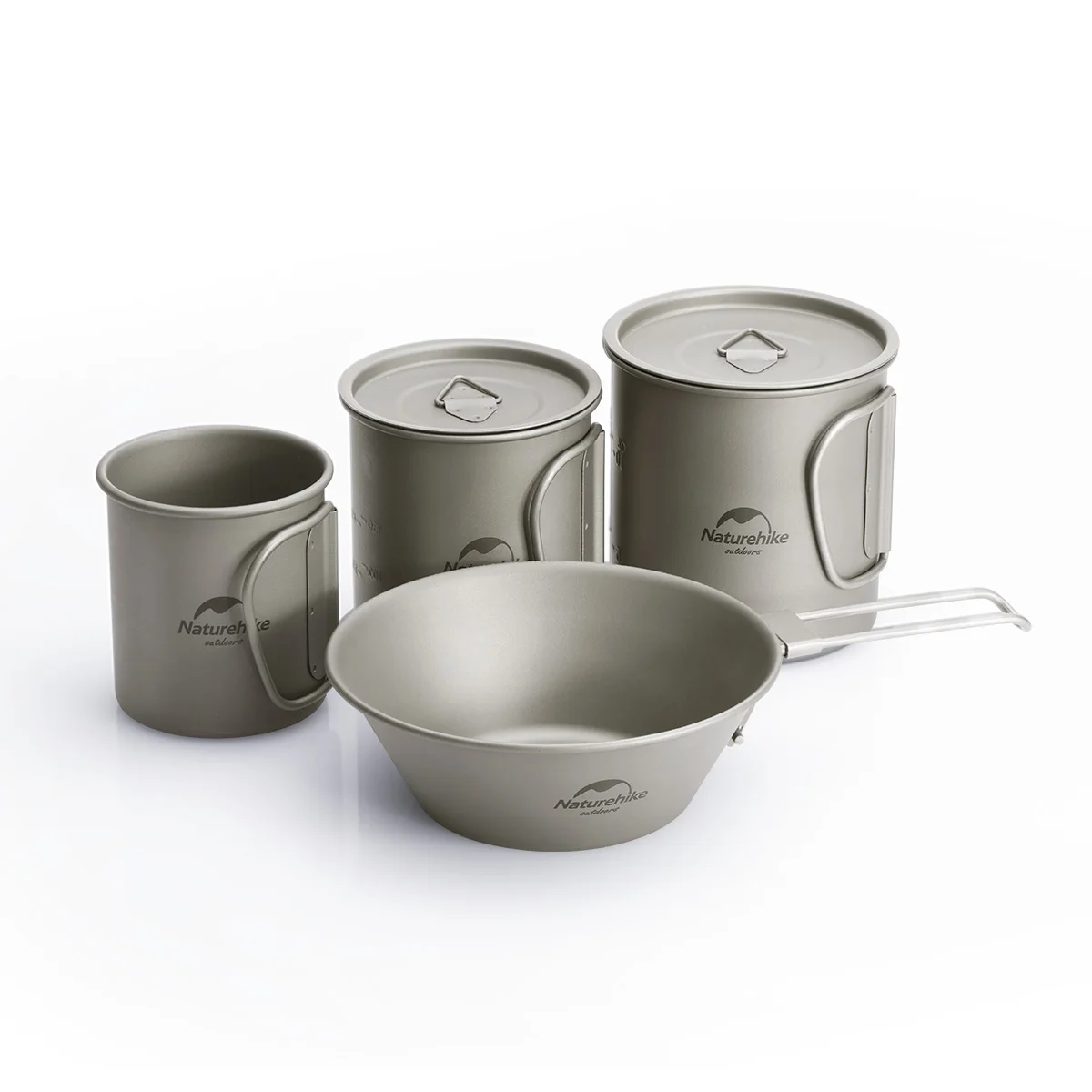 Naturehike outdoor camping ultralight folding titanium cup pure titanium mug for picnic