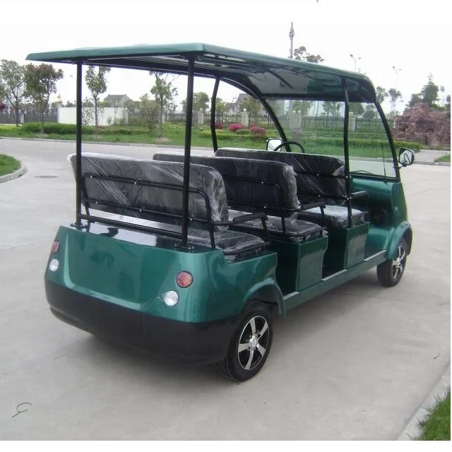 Дешевые электрические 4 местный тележки для гольфа DN-8 (8 человек Электрический экскурсионный автобус)