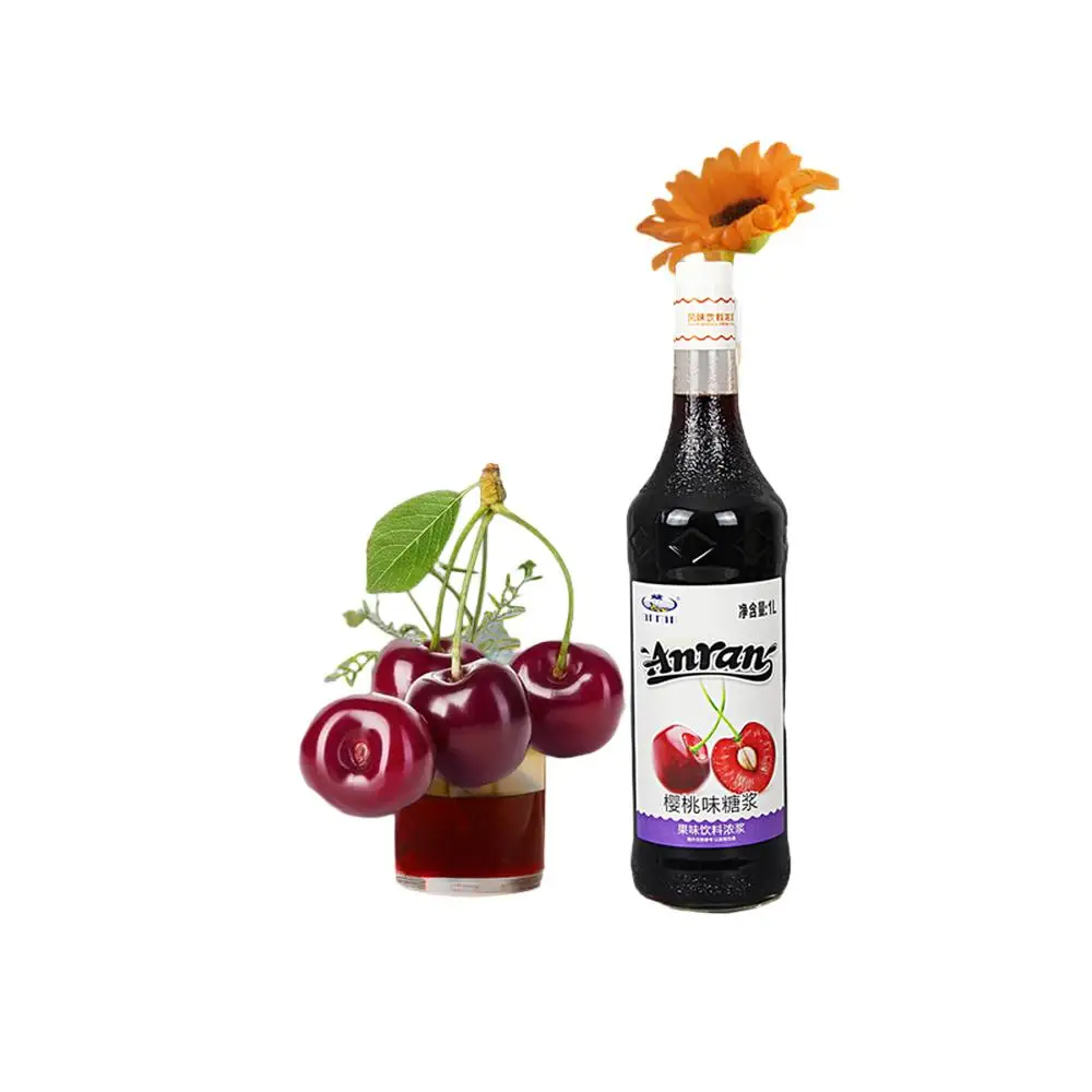 Certificated Tea Drink Fruit Flavor For Bubble Milk Tea Coffee Ingredients Concentrated Strawberry Juice Syrup