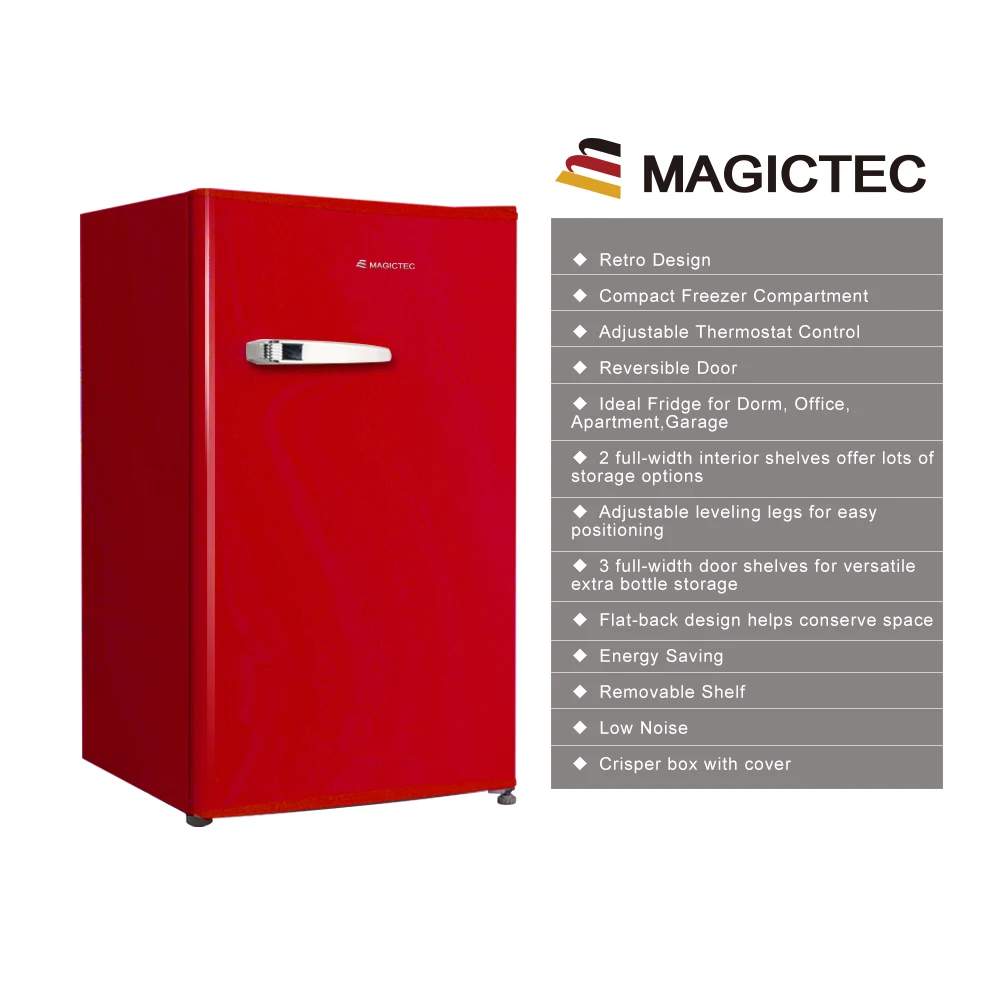 3,2 Cu.Ft мини-холодильник с морозильной камерой регулируемый термостат компактный холодильник для общежития офис спальня