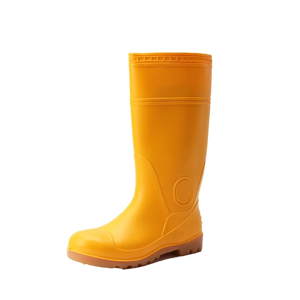 Factory steel toe Supplier clear cheap pvc Rain Boots Work gum Boots waterproof wholesale for adults men