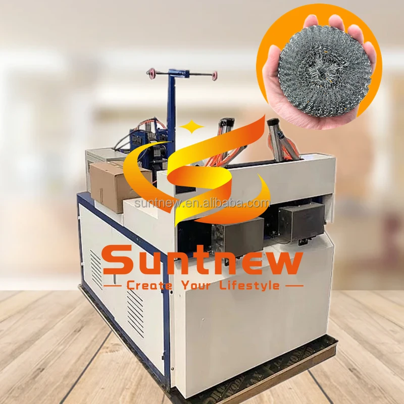 Продажа с завода, 0,2 мм оцинкованная мочалка, 2 головки, сетчатый скруббер, вязальная машина