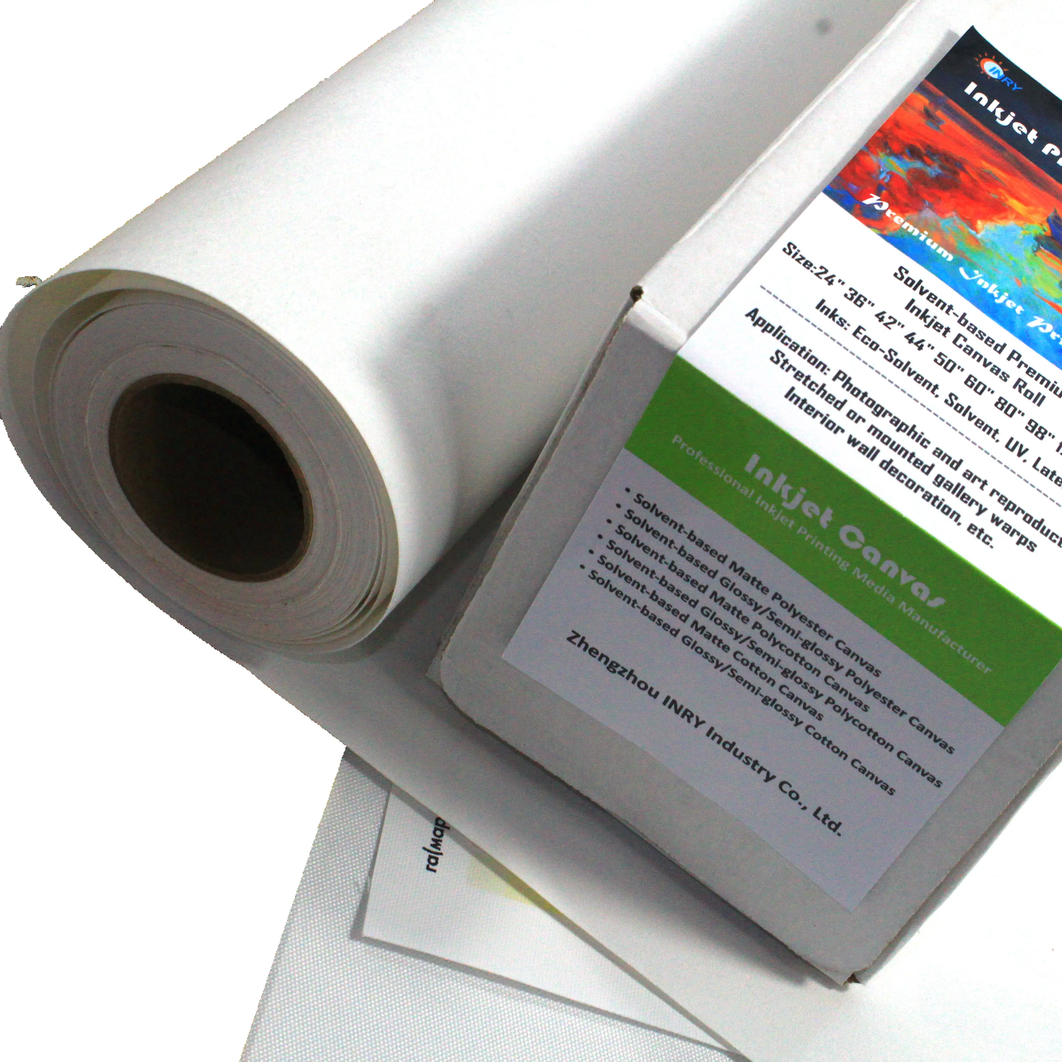 100% полиэстер холст водонепроницаемый матовый струйный для декоративной живописи рекламы и широкоформатной струйной печати