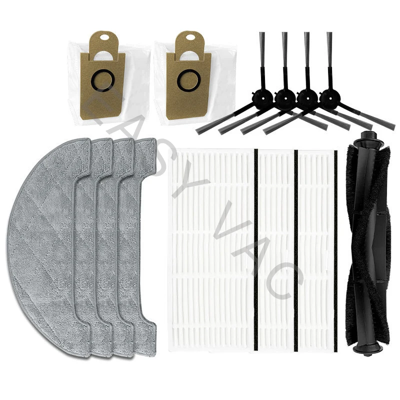 Accessories Set for VIOMI S9 Robot Vacuum Cleaner (2 Dust Bags+4 Side Brush+4 Mops+3 Hepa Filters+1 Main brush)