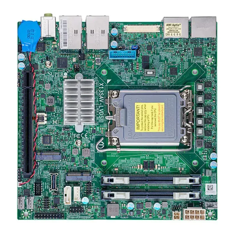 X13SAV-LVDS для встроенной материнской платы LGA-1700 поддержки 65 Вт 12th I9/i7/i5/i3 поколения Core DDR4-3200MHZ
