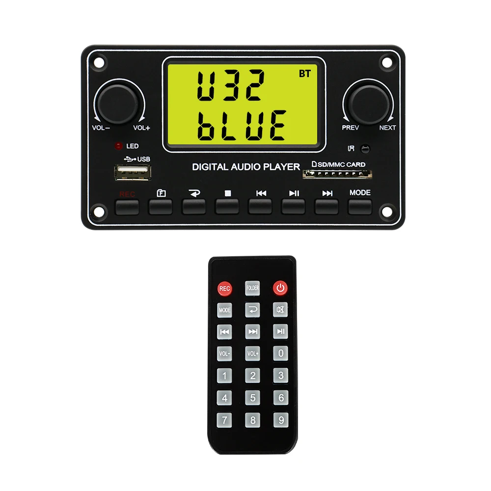 Teampie Hot Selling Digital Audio MP3 Player USB Panel With Remote TPM004D