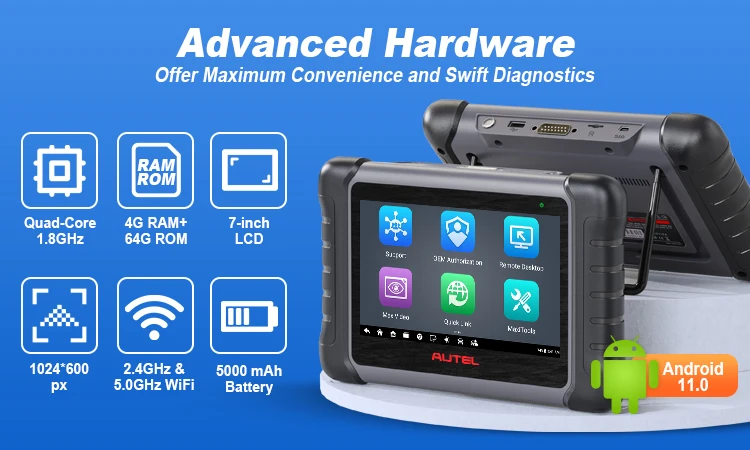 2023 original autel maxicom mk808s mk808 mx808 mk808z maxisys mk 808 s obd2 review all system scanner diagnostic tools for cars