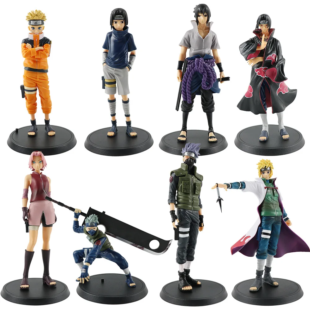 Wholesale collectible toys japanese anime character toys 8 styles na ruto anime figures for Anime Fans